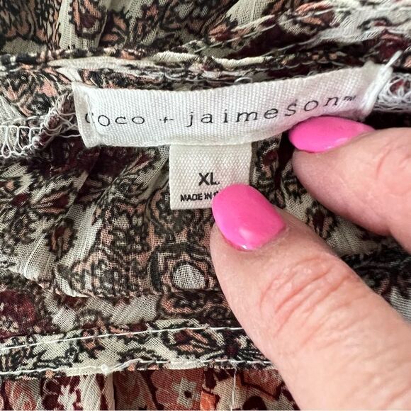 Multicolored Tiered Midi Sundress with V-Neck
Size XL - Picture 5 of 8